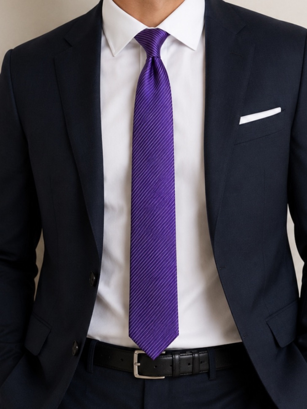 Elegant Purple Nautica Necktie